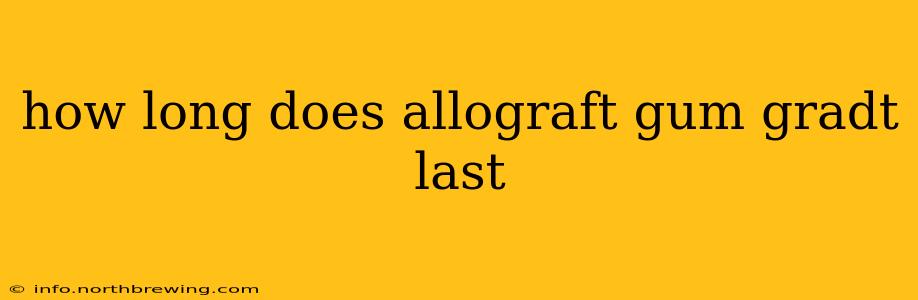 how long does allograft gum gradt last