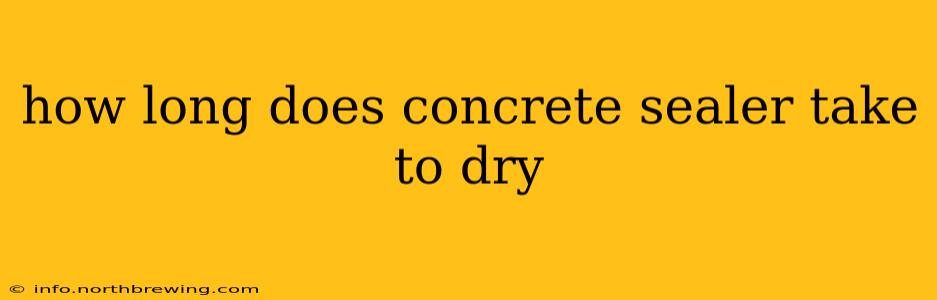 how long does concrete sealer take to dry