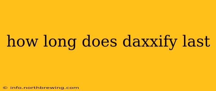 how long does daxxify last