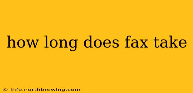 how long does fax take