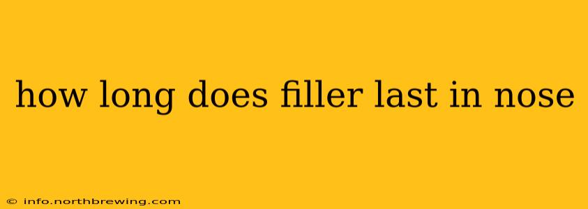how long does filler last in nose