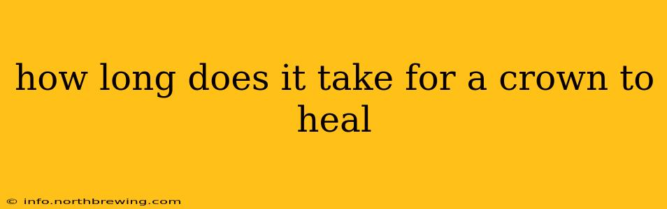 how long does it take for a crown to heal