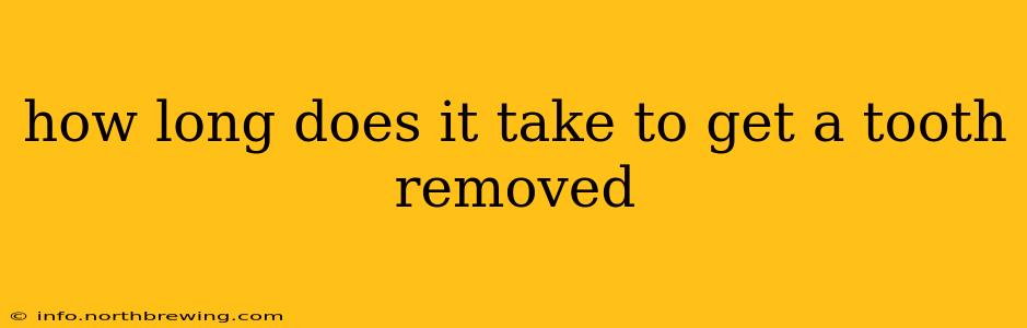 how long does it take to get a tooth removed