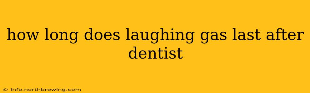 how long does laughing gas last after dentist