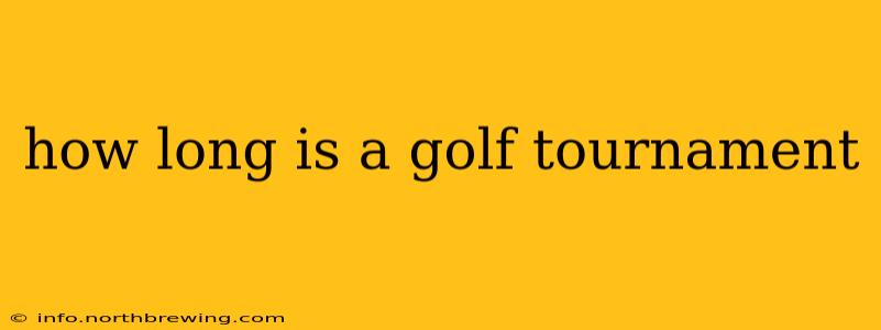 how long is a golf tournament