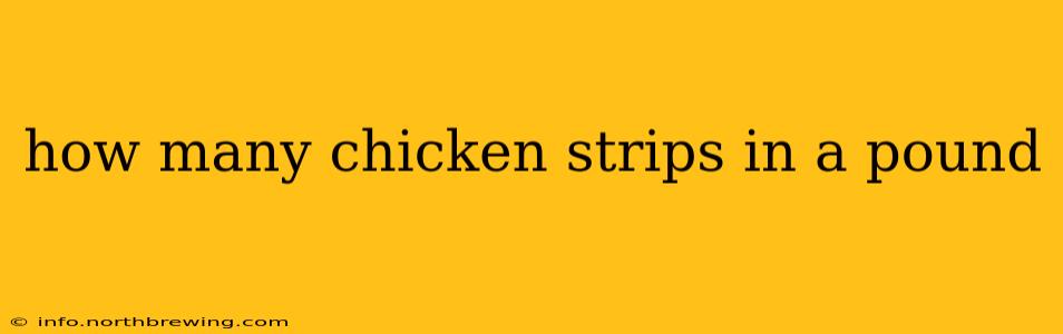how many chicken strips in a pound