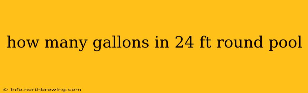 how many gallons in 24 ft round pool