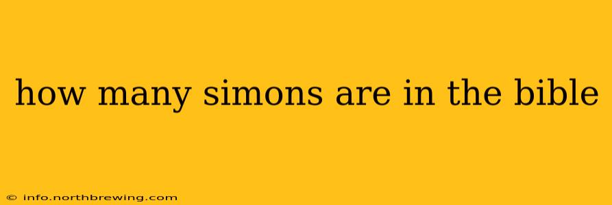 how many simons are in the bible