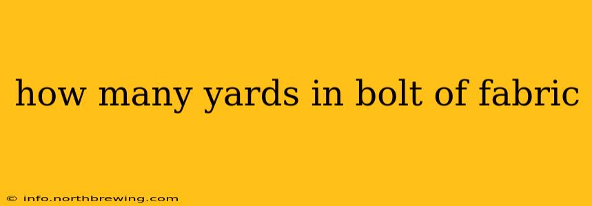 how many yards in bolt of fabric