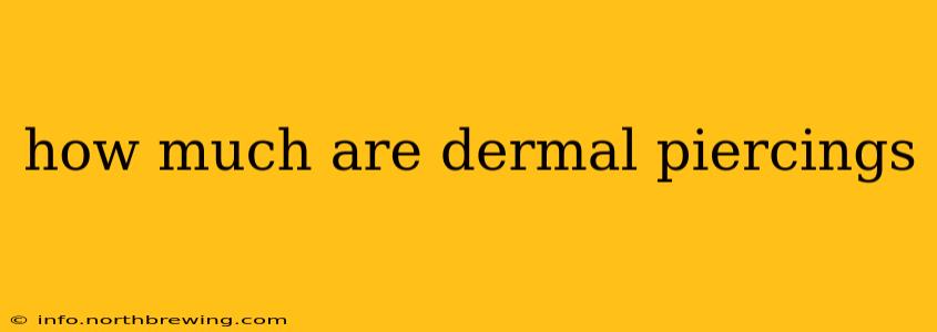 how much are dermal piercings