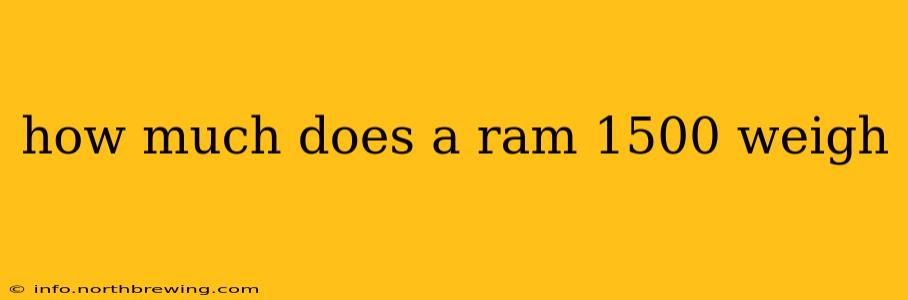 how much does a ram 1500 weigh