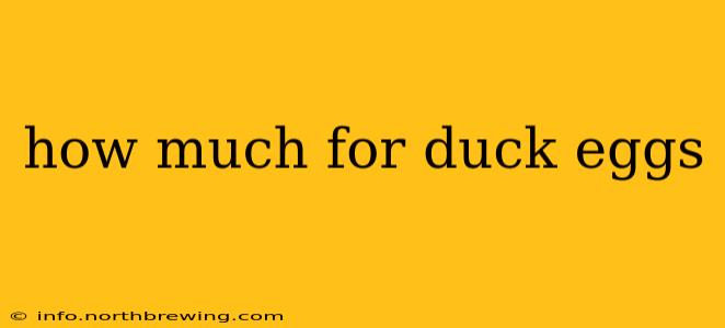 how much for duck eggs