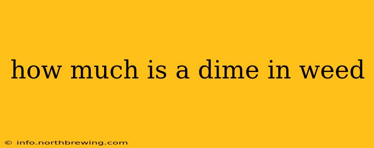 how much is a dime in weed