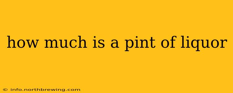how much is a pint of liquor