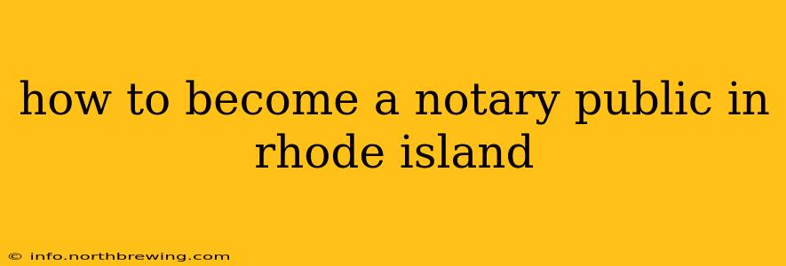 how to become a notary public in rhode island