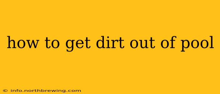 how to get dirt out of pool
