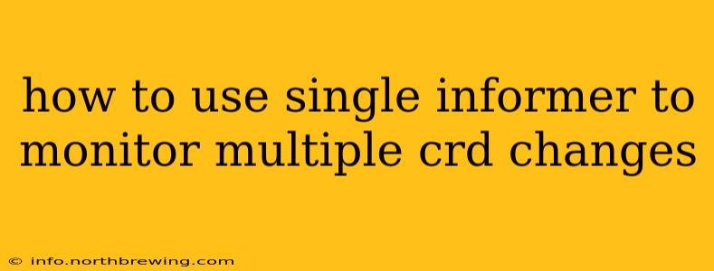 how to use single informer to monitor multiple crd changes