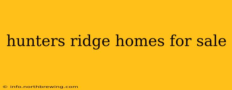hunters ridge homes for sale