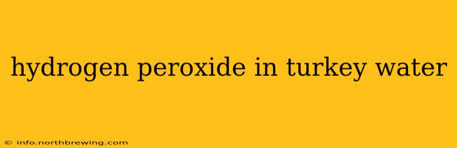 hydrogen peroxide in turkey water
