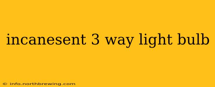 incanesent 3 way light bulb