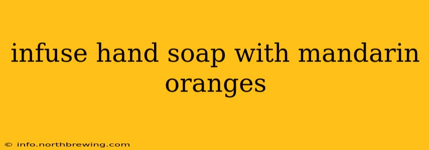 infuse hand soap with mandarin oranges