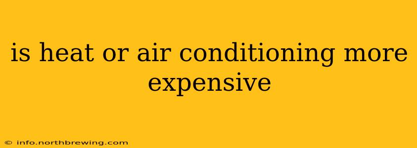 is heat or air conditioning more expensive