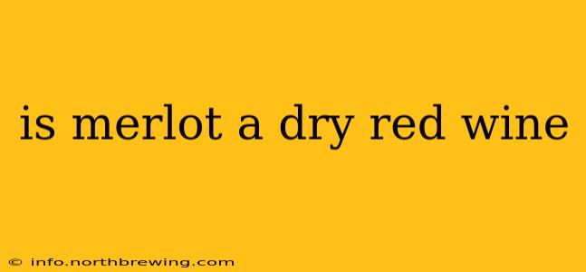 is merlot a dry red wine