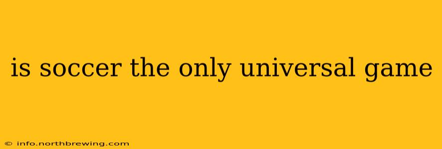 is soccer the only universal game