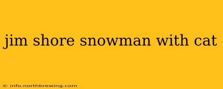 jim shore snowman with cat