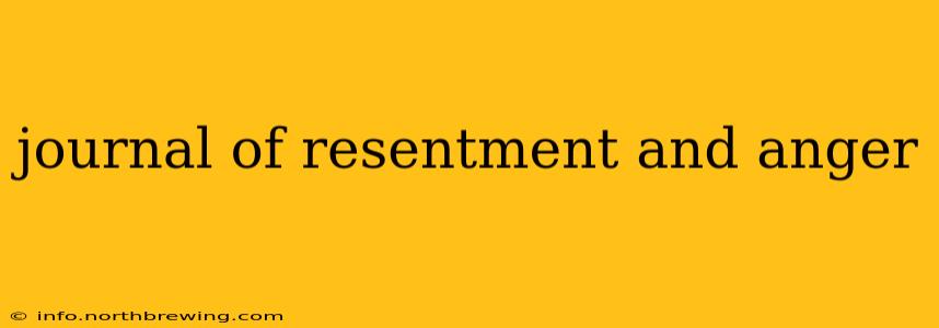 journal of resentment and anger