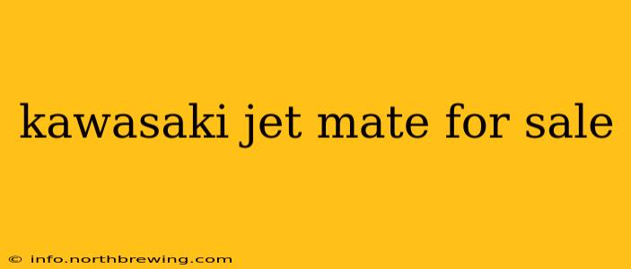 kawasaki jet mate for sale