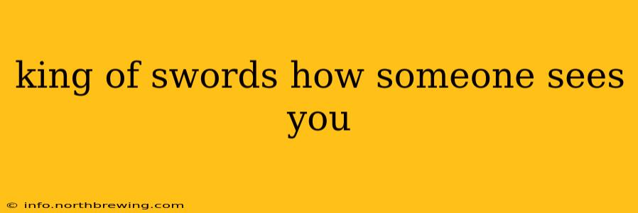 king of swords how someone sees you