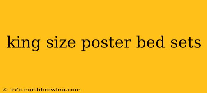 king size poster bed sets