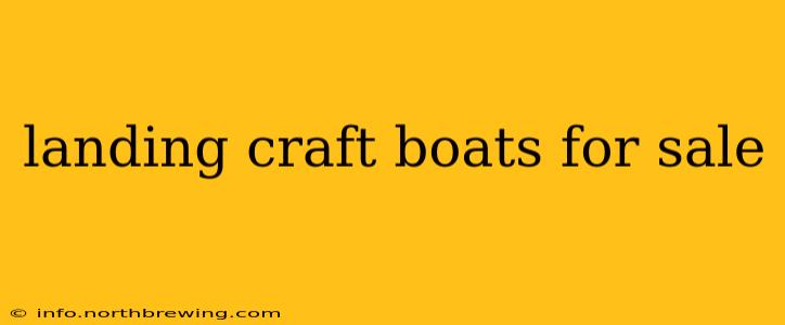 landing craft boats for sale
