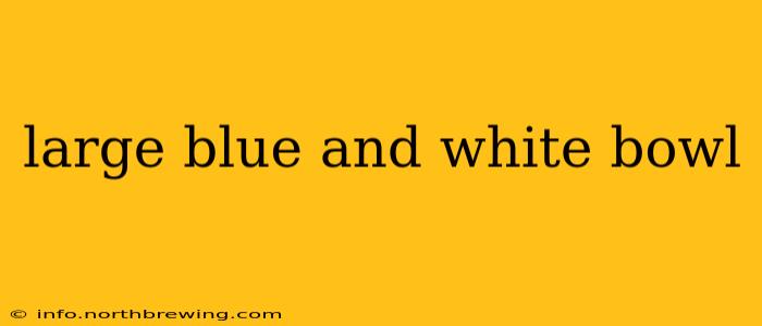 large blue and white bowl