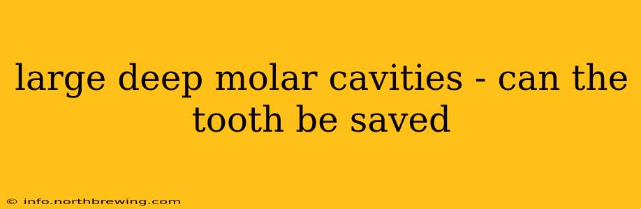 large deep molar cavities - can the tooth be saved