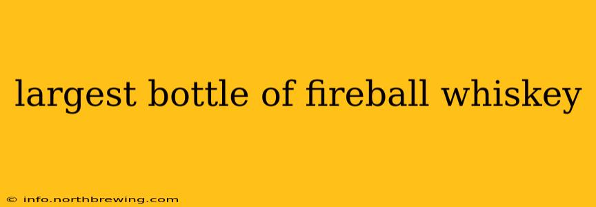 largest bottle of fireball whiskey