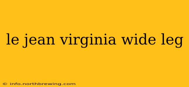 le jean virginia wide leg