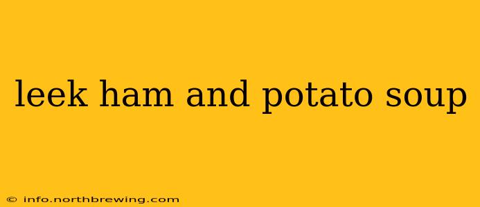 leek ham and potato soup