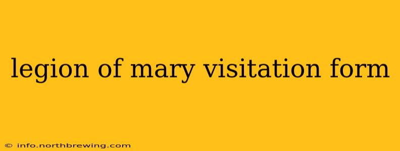legion of mary visitation form