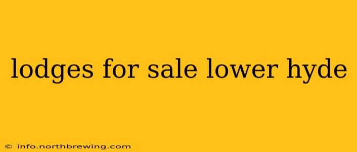 lodges for sale lower hyde