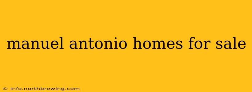 manuel antonio homes for sale