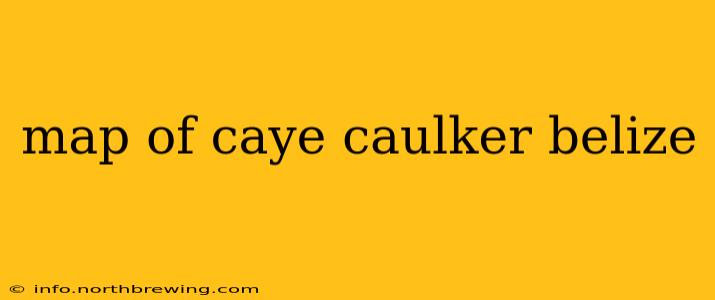 map of caye caulker belize