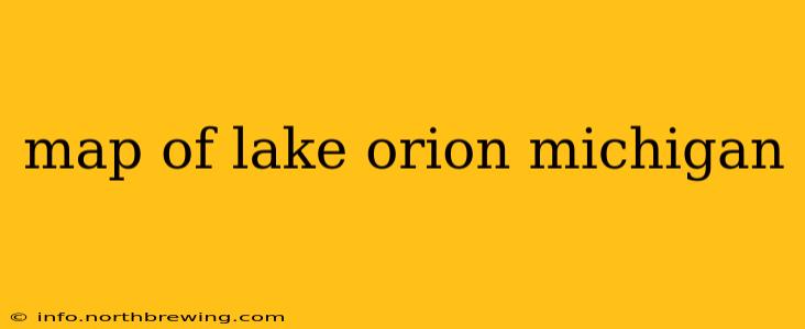 map of lake orion michigan