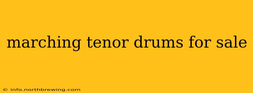 marching tenor drums for sale