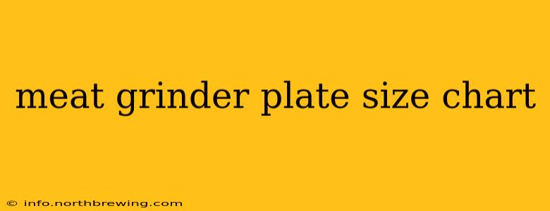 meat grinder plate size chart
