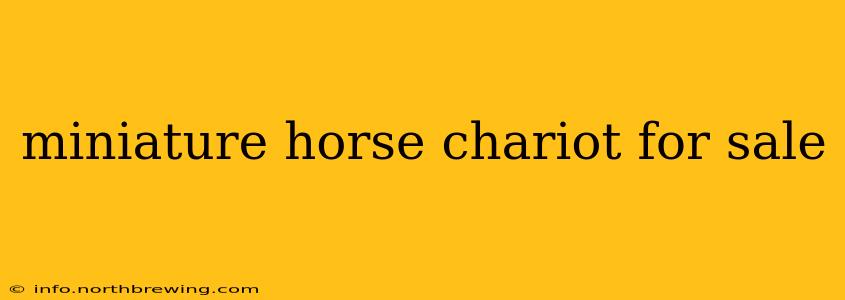 miniature horse chariot for sale
