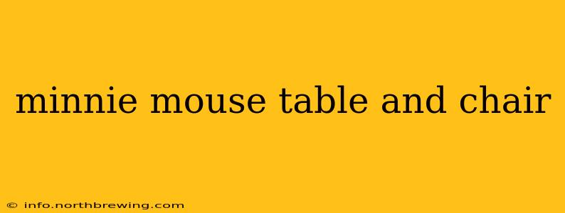 minnie mouse table and chair