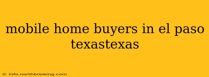 mobile home buyers in el paso texastexas