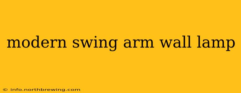 modern swing arm wall lamp